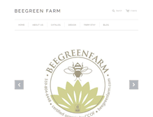 Tablet Screenshot of beegreenfarm.com